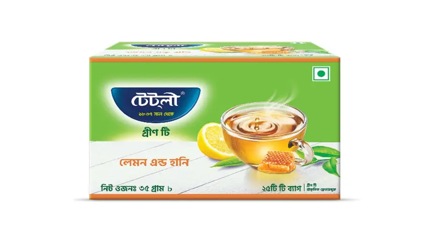 Tetley Green Tea Lemon & Honey – 25 Tea Bags (35g)